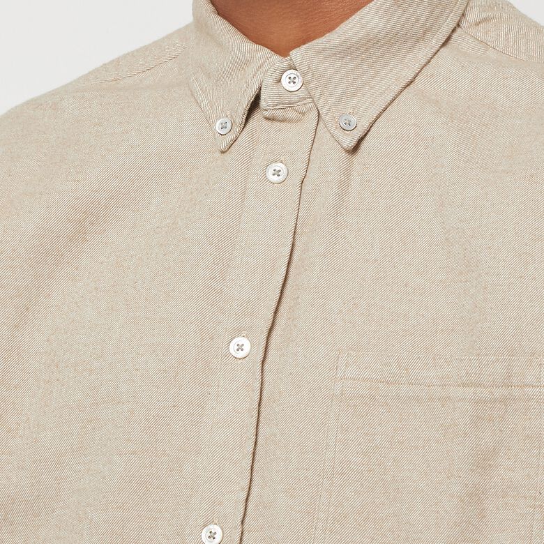 Norse Projects Anton Brushed Flannel utility khaki