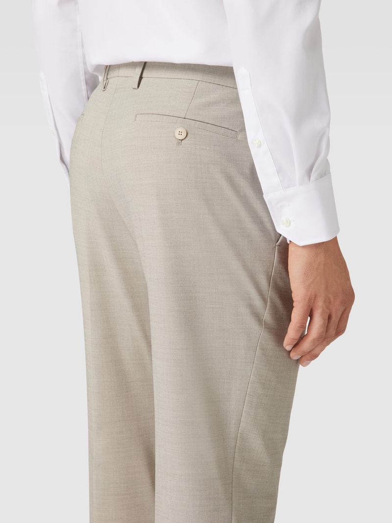 Stoffhose mit französischen Eingrifftaschen Modell 'Steve' in beige