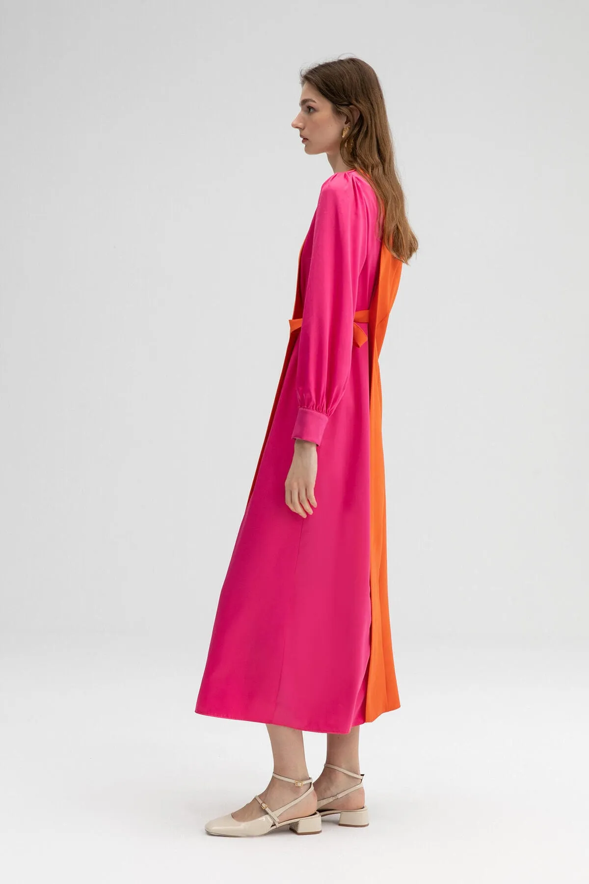 Touché Privé  Kleid - Orange - A-Linie