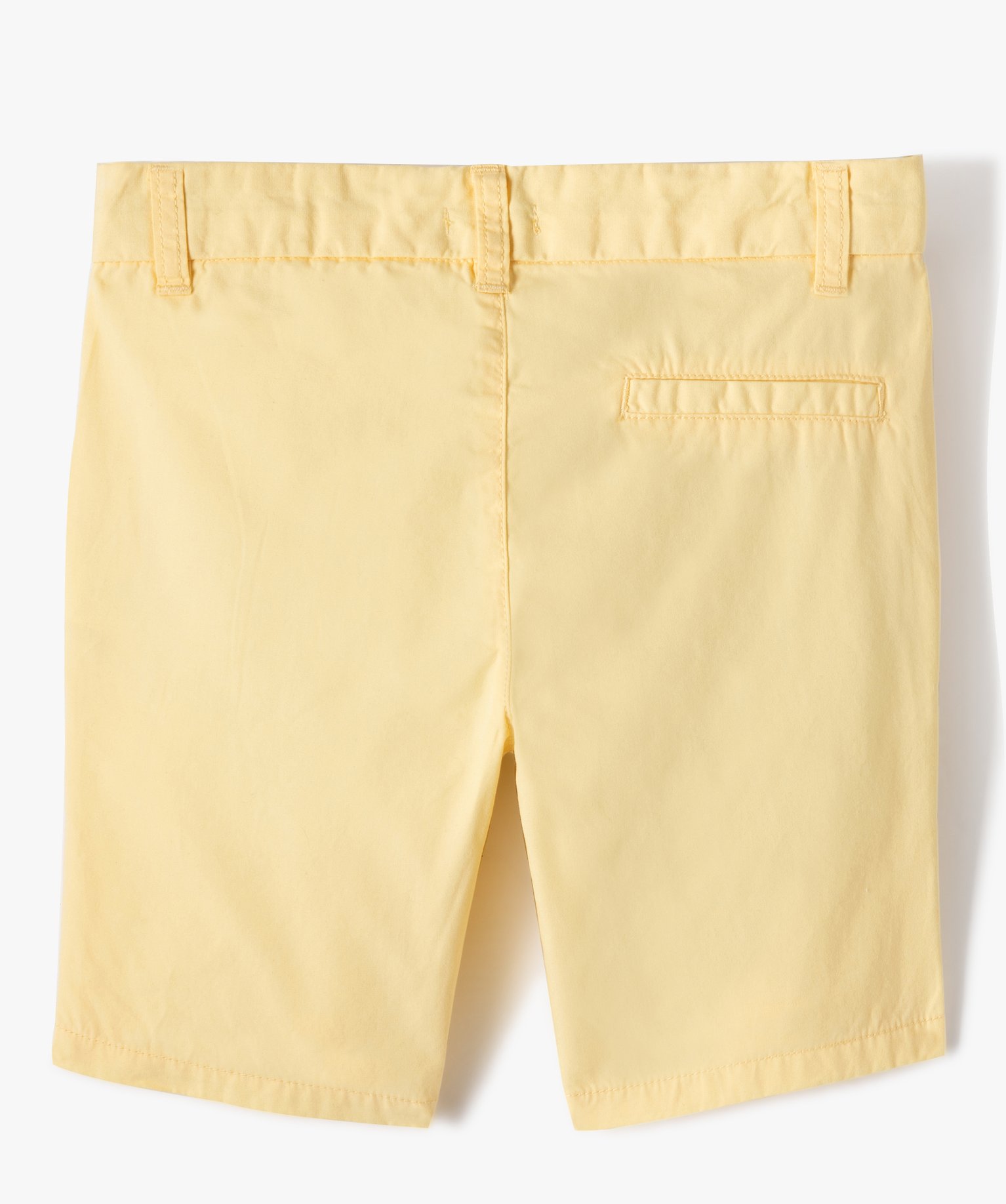 Bermuda Garçon en toile de coton jaune | GEMO