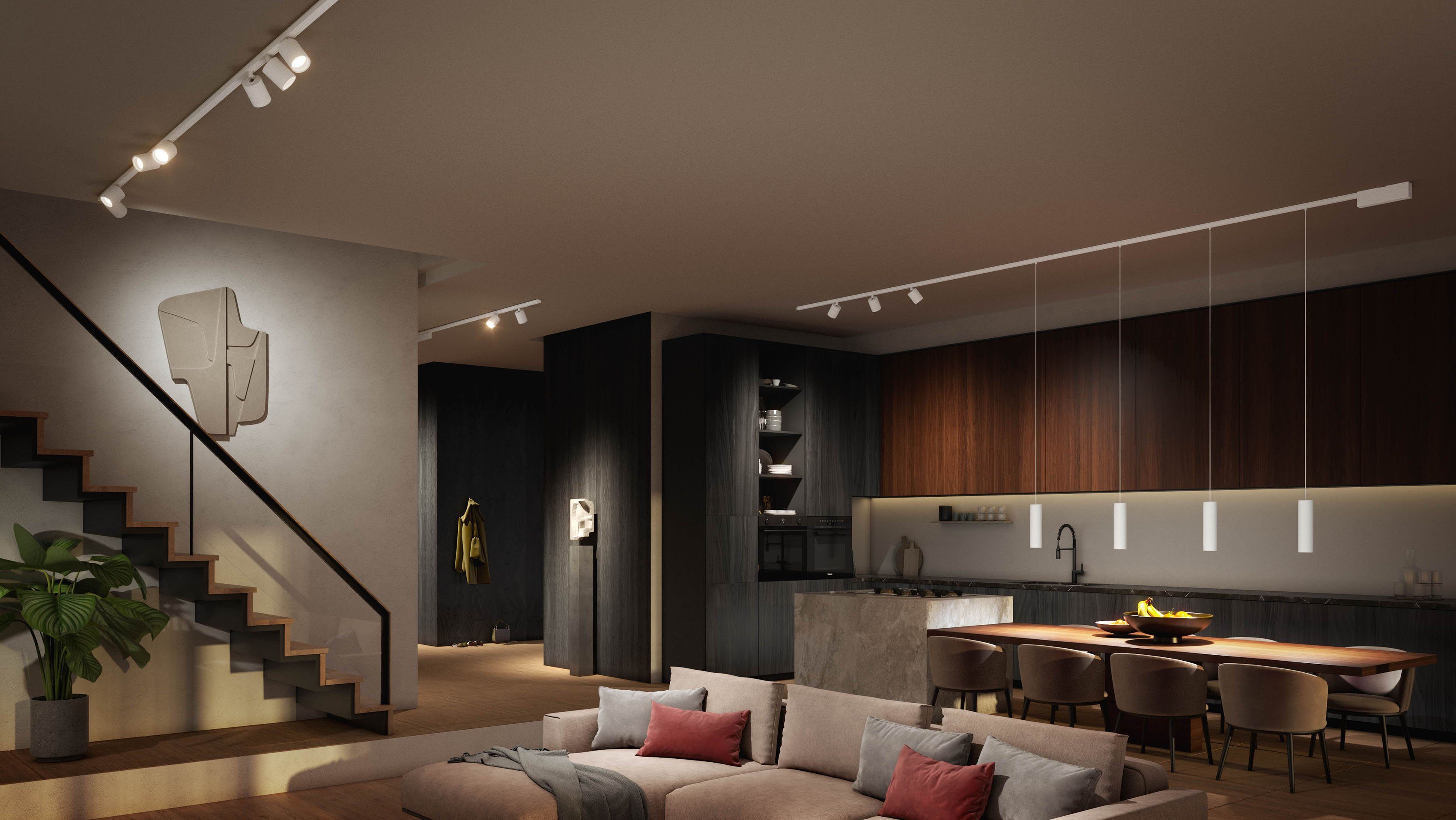 Philips Hue LED Deckenleuchte Perifo, Dimmer, LED fest integriert, Farbwechsler, Schienensystem