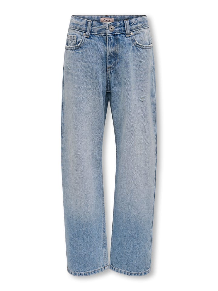 KIDS ONLY Jeans KOGELLA MW WIDE DNM in light blue denim günstig kaufen