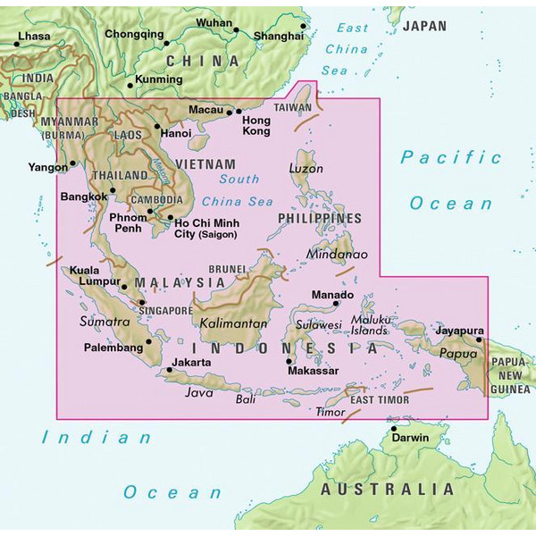 Nelles Map Southeast Asia  1 : 4 500 000 - Wanderkarte