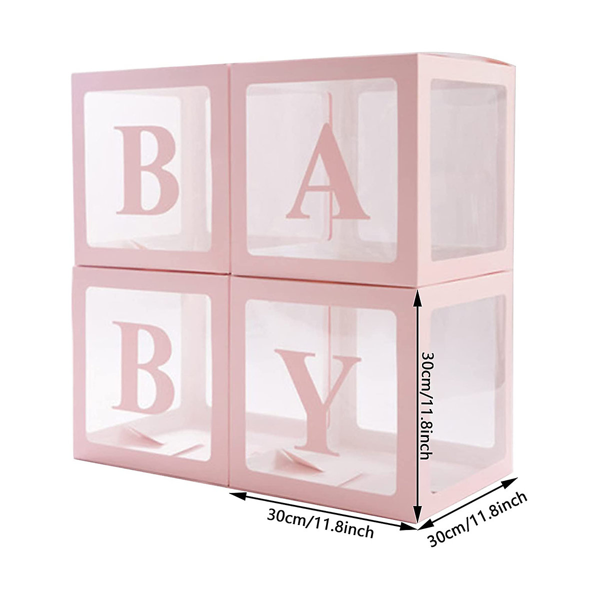 frler Transparente BABY Ballonbox Party Dekoration Partydeko für Kinder