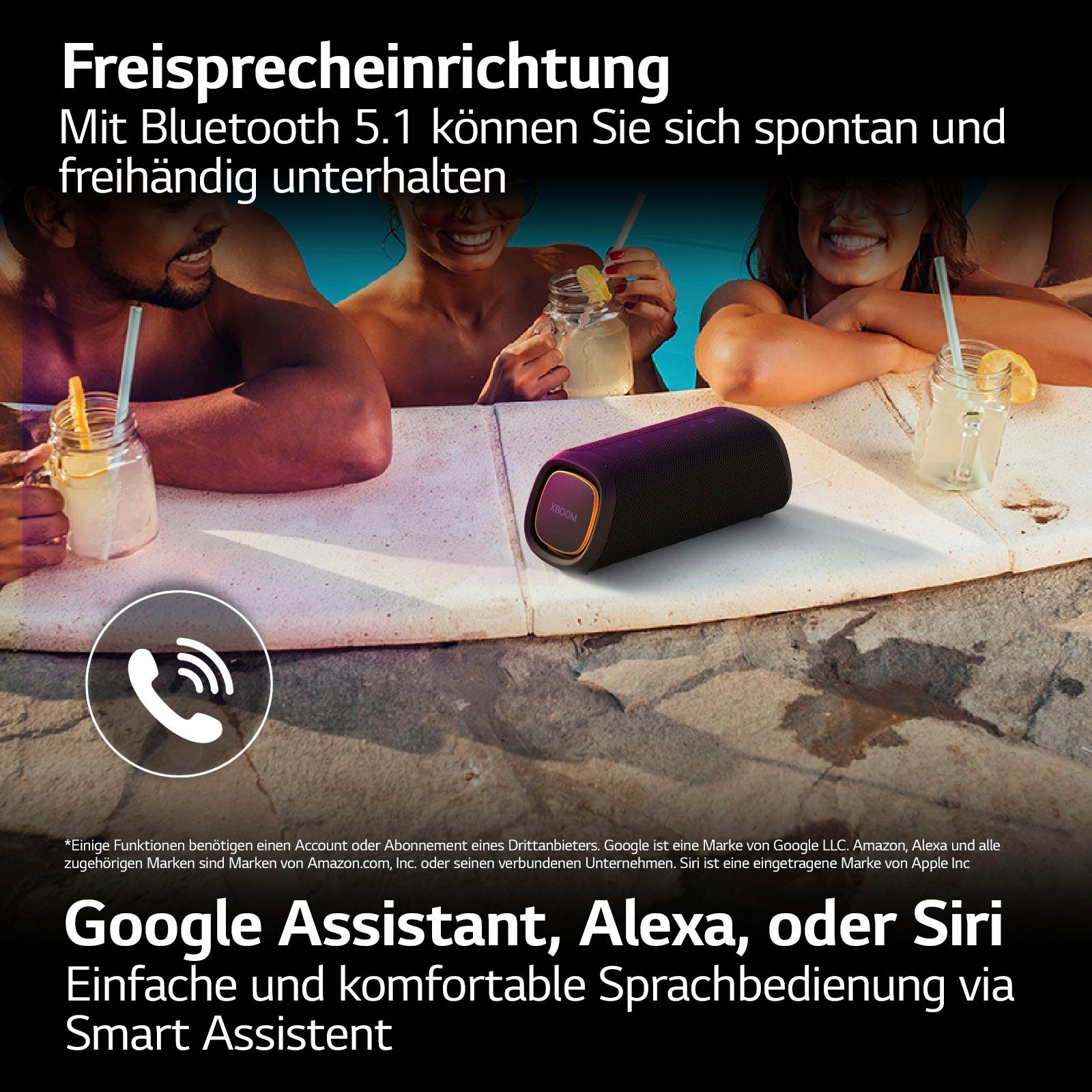 LG XBOOM Go DXG5 1.0 Lautsprecher (Bluetooth, 20 W)