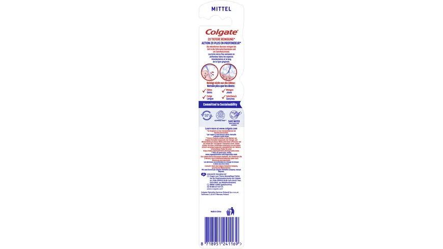Colgate 360° Aktivkohle Zahnbürste Mittel