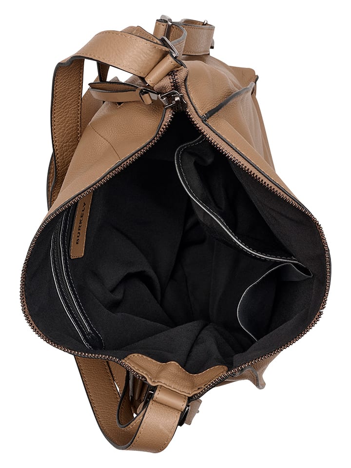 Burkely Leder-Schultertasche in Hellbraun - (B)40 x (H)28 x (T)10 cm günstig kaufen onesize