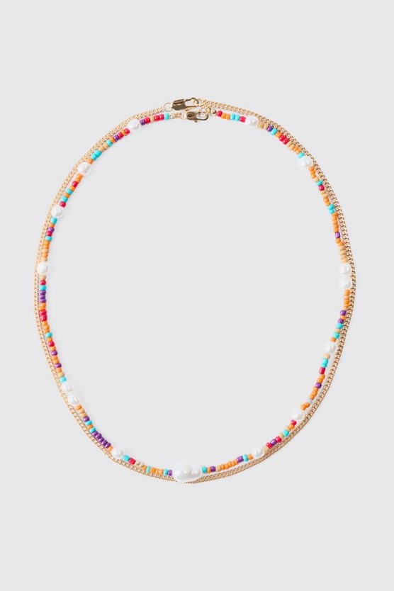 Bead And Chain Necklace