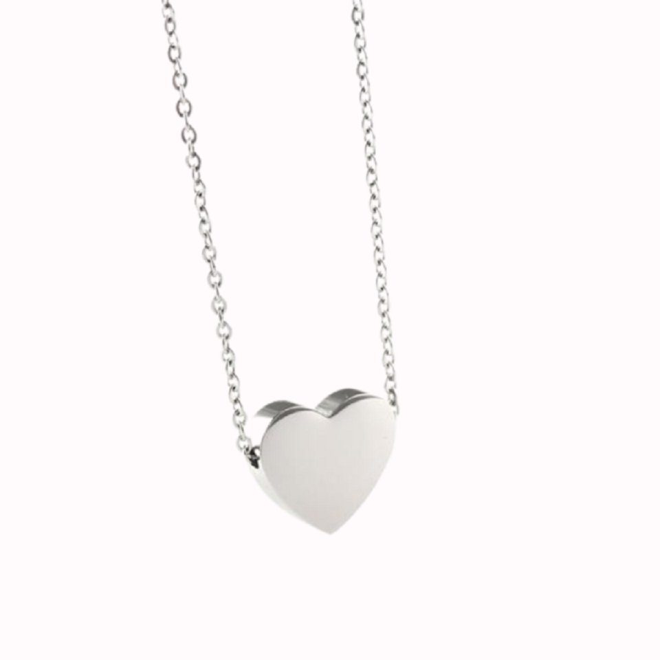 ENGELSINN Edelstahlkette Love Gold Herz inkl. Geschenkbox (1-tlg)