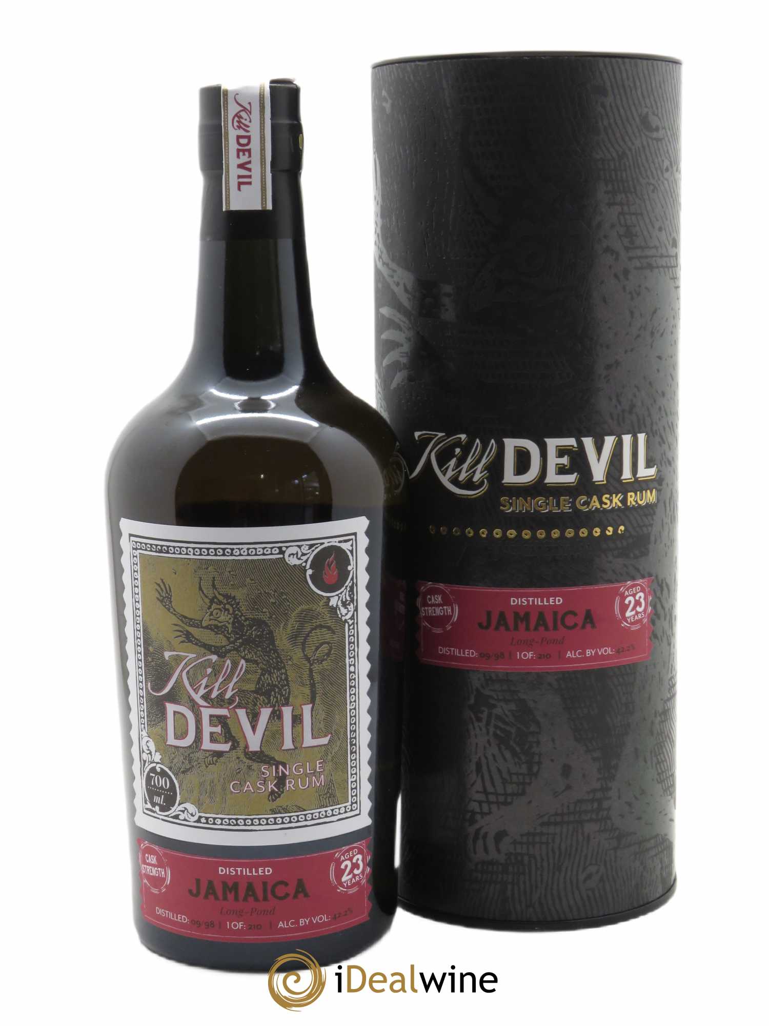 Rum Long Pond 23 ans Single Cask Kill Devil Jamaica   - Lot de 1 Bouteille