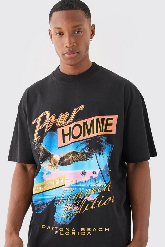 Oversize T-Shirt mit Print