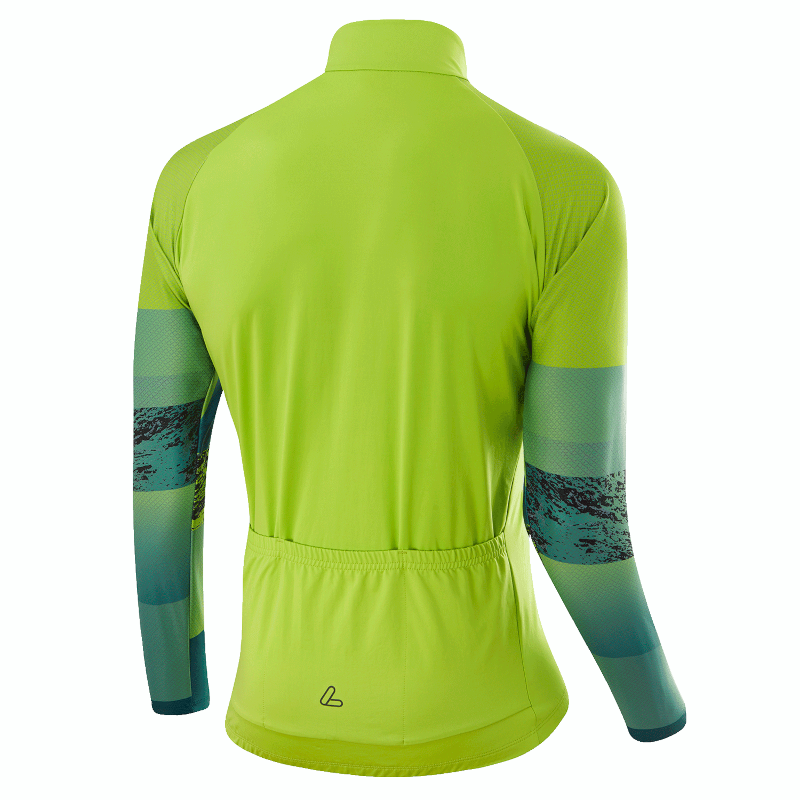 Löffler Shalerock grünes Herren Langarm-Radtrikot