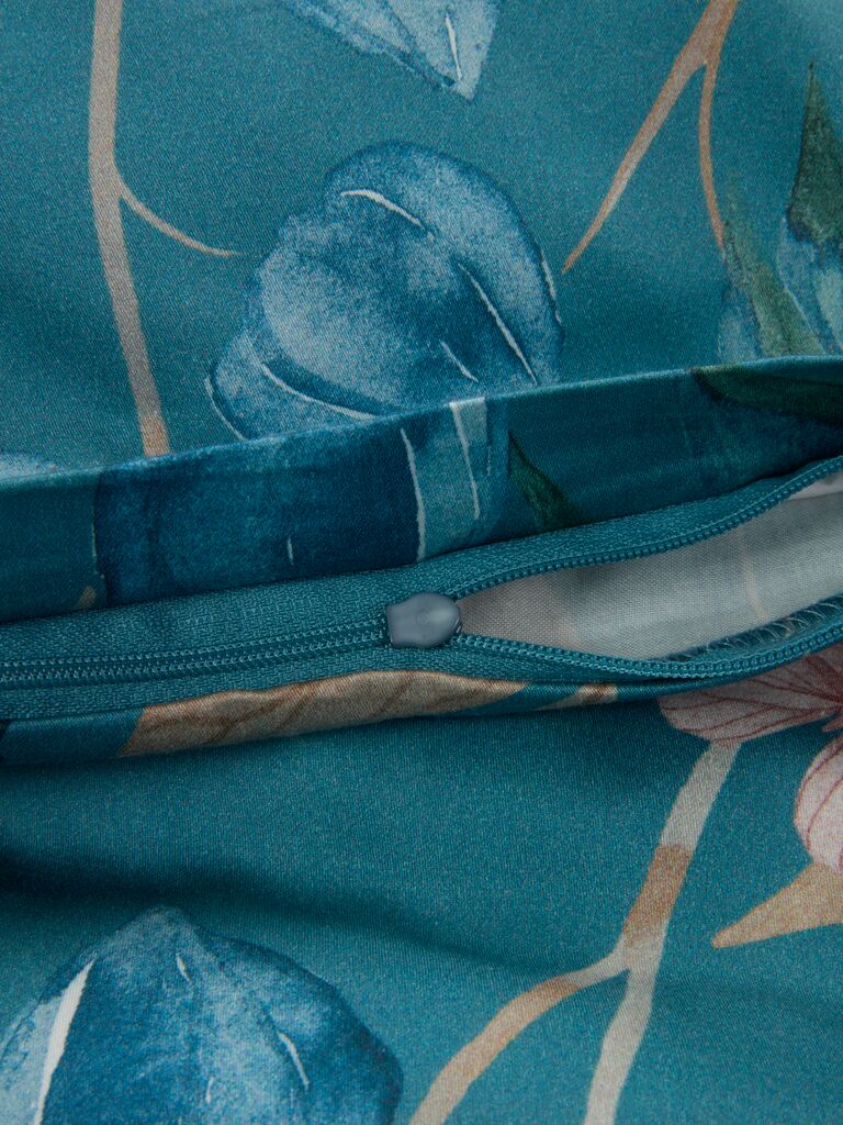 BERTHA plus BERTHA Satin-Bettwäsche 140x200 Marineblau