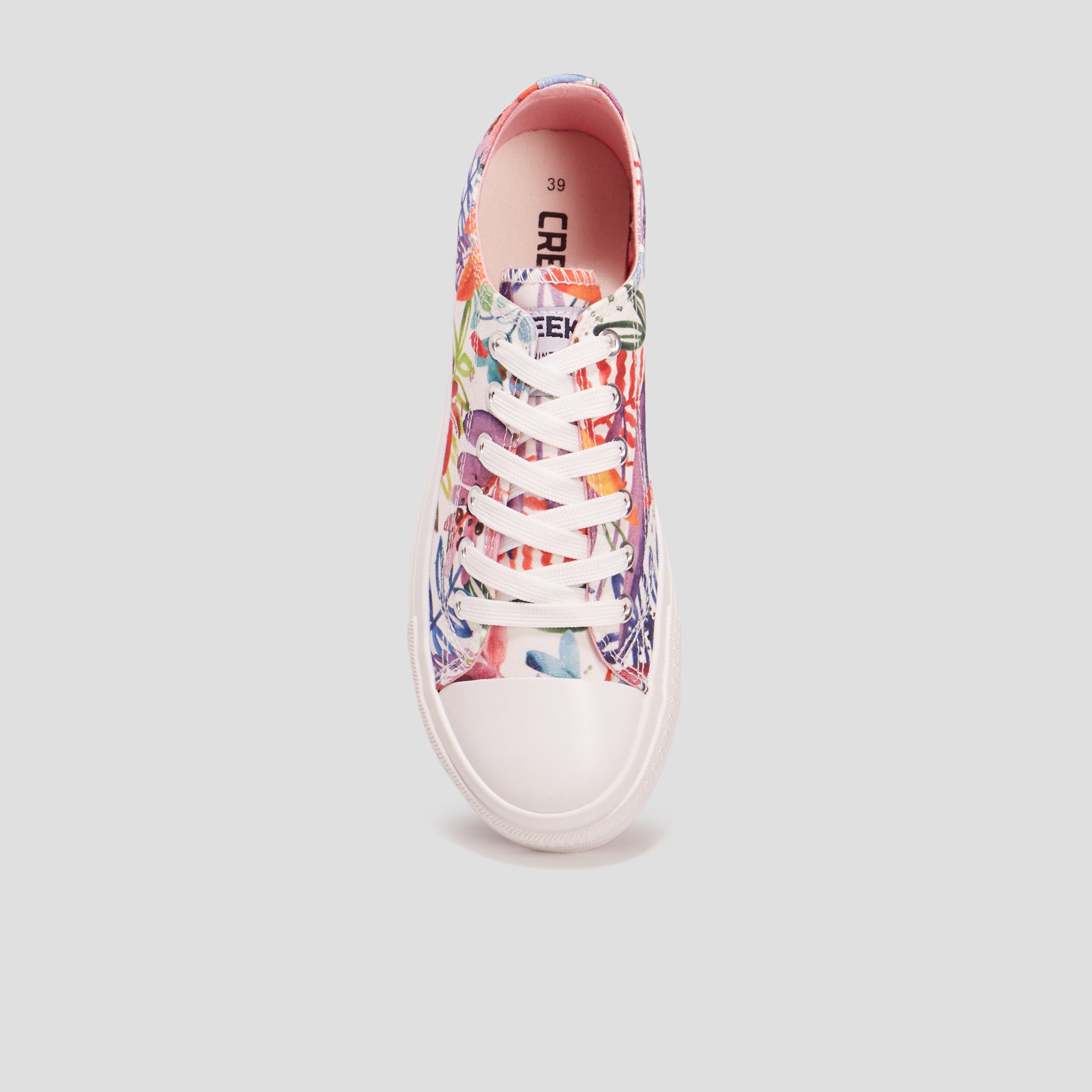 Tennis en toile à lacets Creeks multicolore femme | La Halle