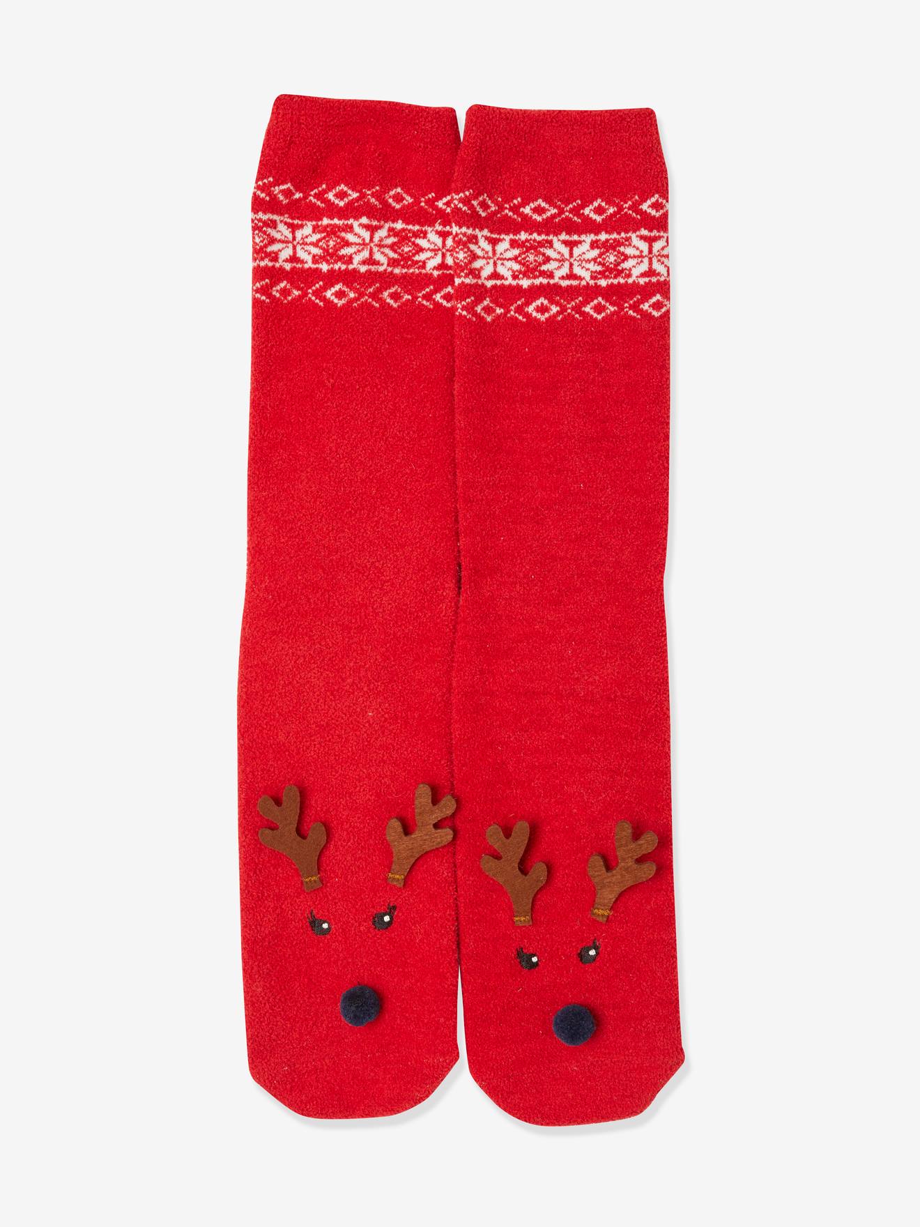 Vertbaudet Capsule Kollektion: Familien Weihnachts-Socken, 2er-Pack - pack rot/marine
