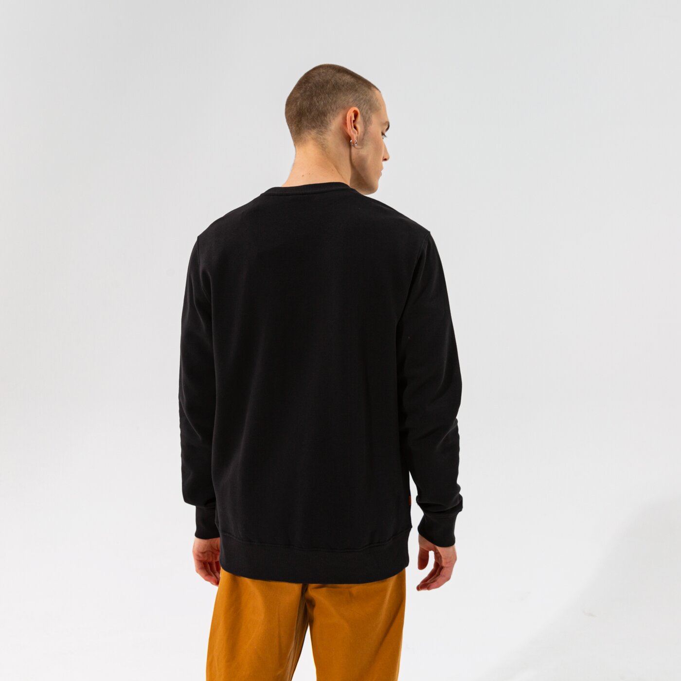 TIMBERLAND SWEATSHIRT CHEST LOGO CREW BLACK Schwarz