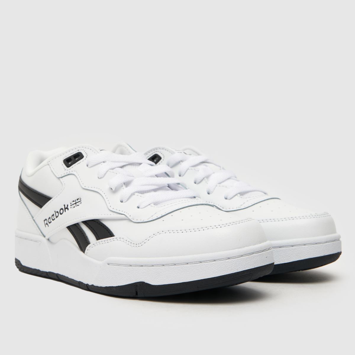Reebok vita och svarta bb 4000 ii ungdomsskor