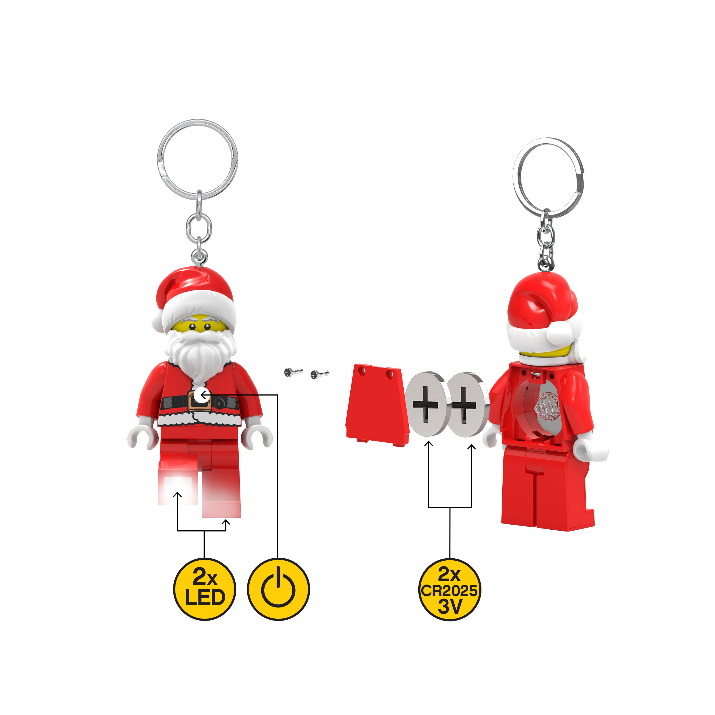 LEGO® Weihnachtsmann-Schlüsselleuchte 5007808