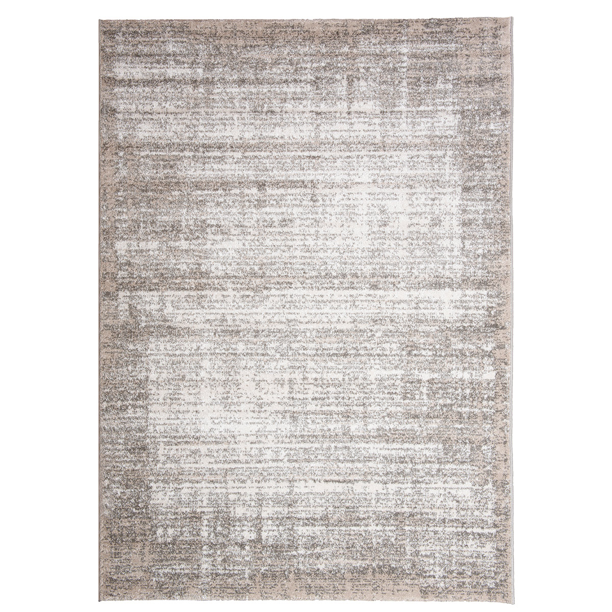 HOMCOM Teppich Kurzflor Beige 190 x 133 x 1 cm