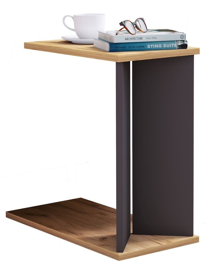 VCM  Holz Beistelltisch Couchtisch Sofatisch Nachto M in Honig-Eiche / Anthrazit günstig kaufen onesize