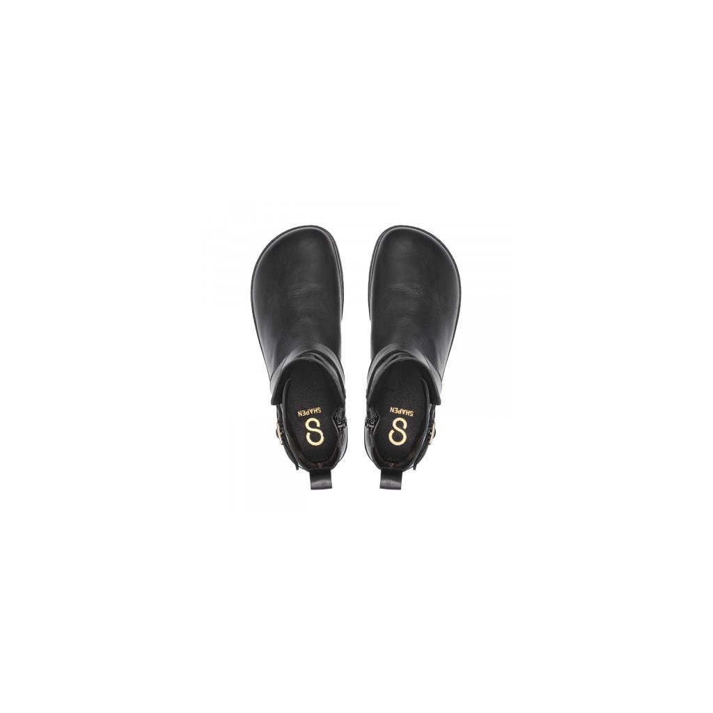 Shapen Divine Black Barfußstiefeletten