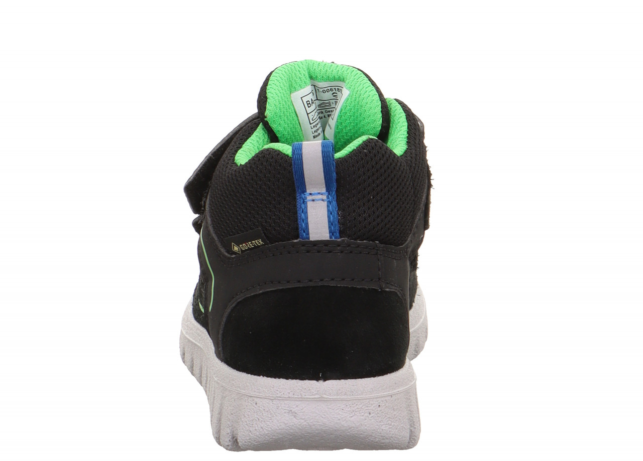 SPORT7 MINI - Schwarz/GrünSneaker high mit Klettverschluss