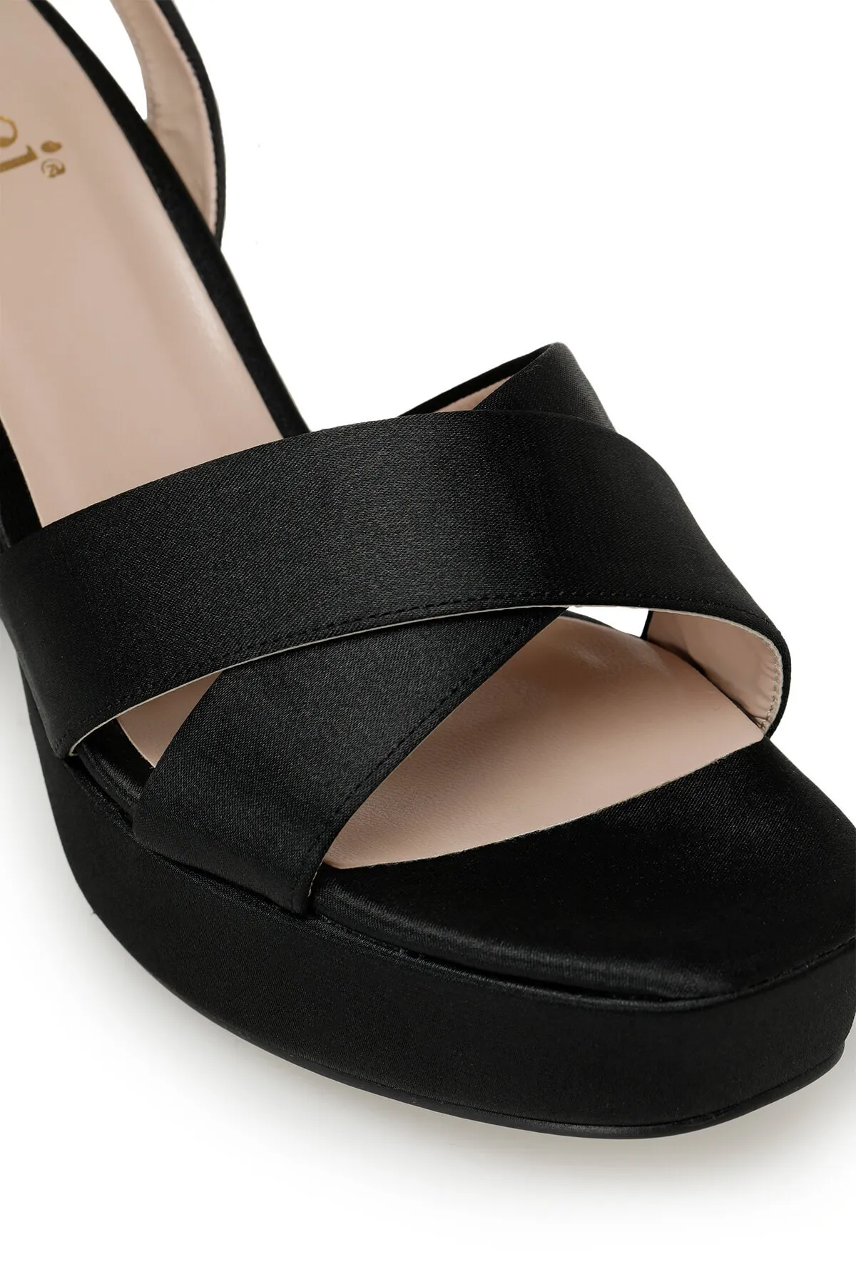 İnci  Sandalette - Schwarz - Blockabsatz