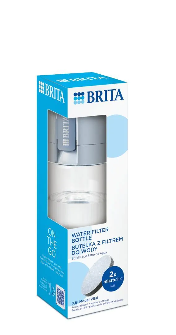 Brita Vital Pastel Blue - Buteliukas su filtru 1 vnt.