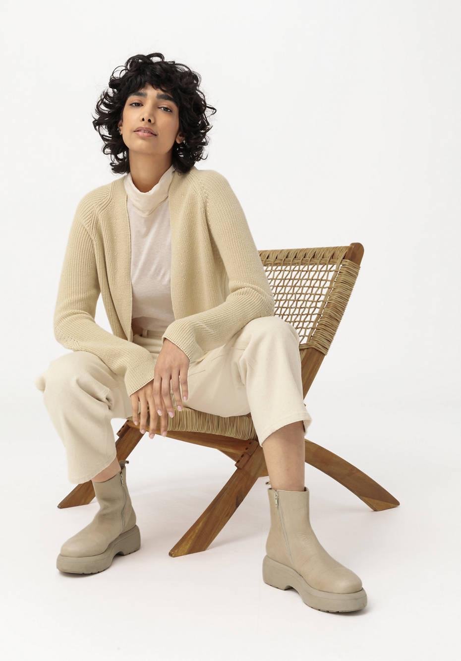 Strickjacke aus reiner Bio-Baumwolle