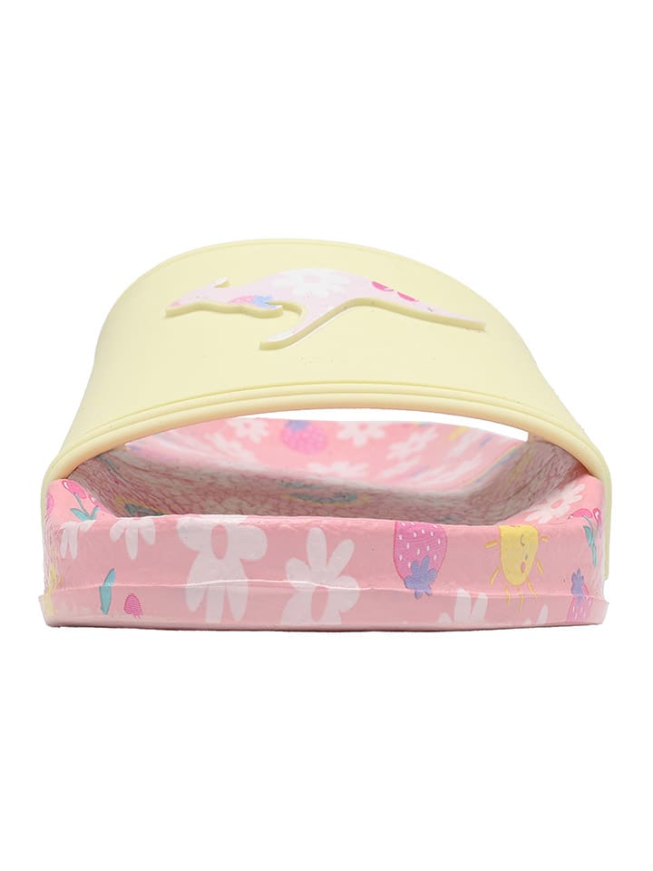 Kangaroos Pantoletten in Gelb/Rosa günstig kaufen