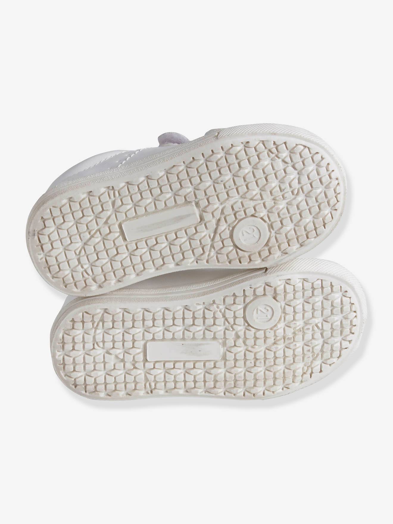 Tennis scratchées bébé blanc