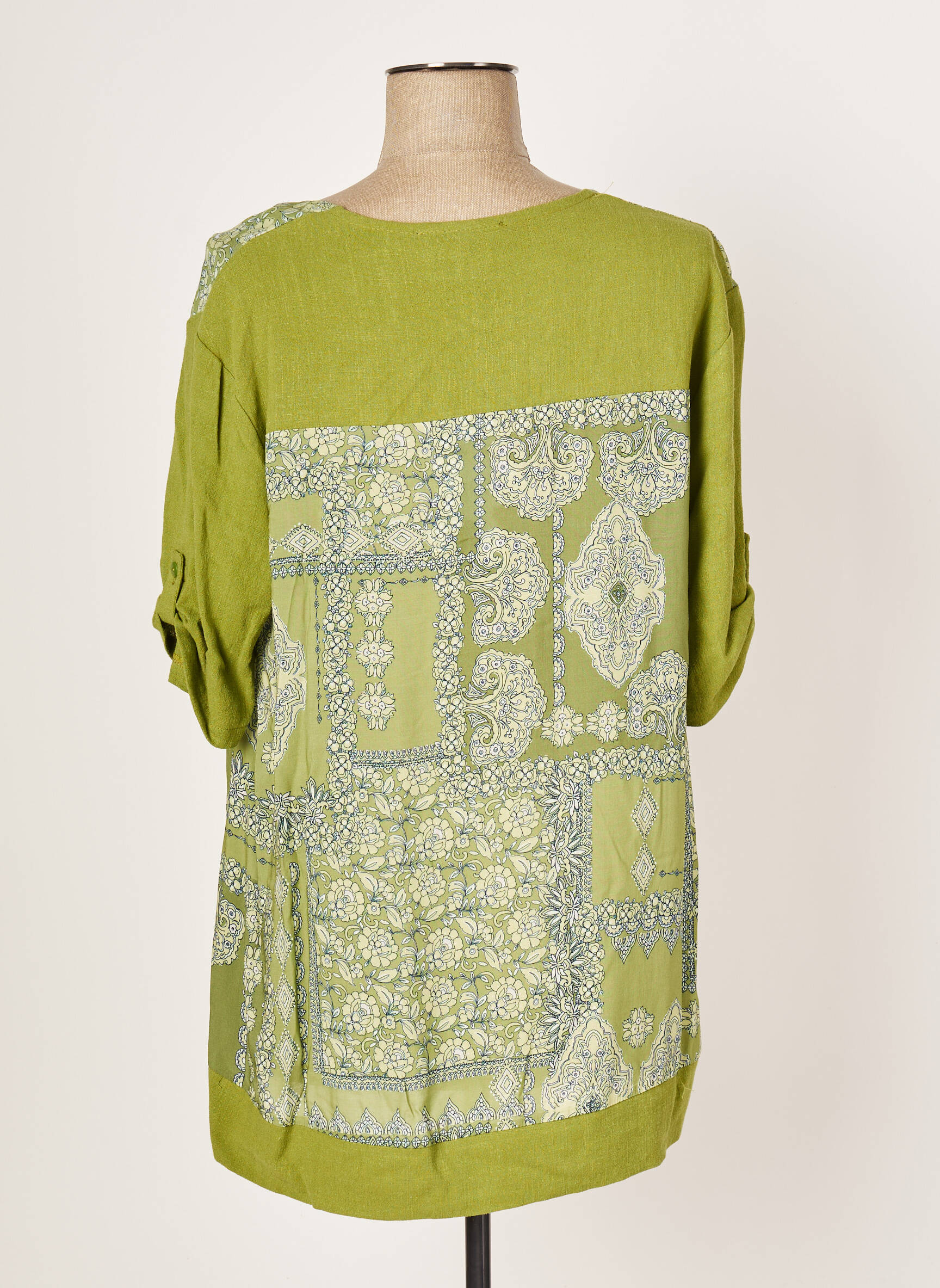 Franck Anna Tuniquemanchecourte Femme couleur vert