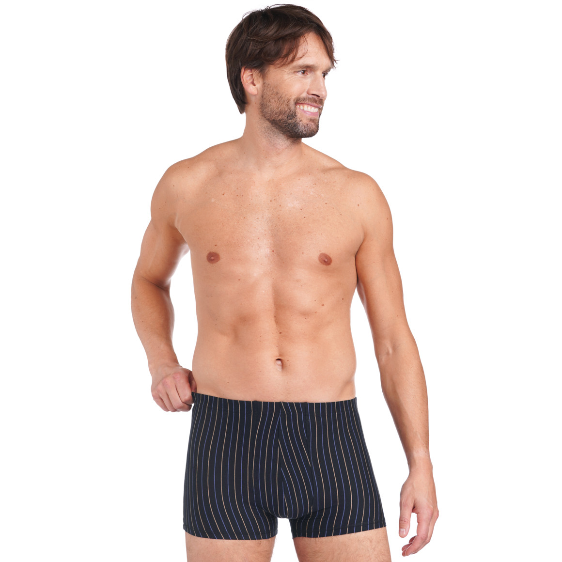 Herren Retroshorts im Streifen-Look