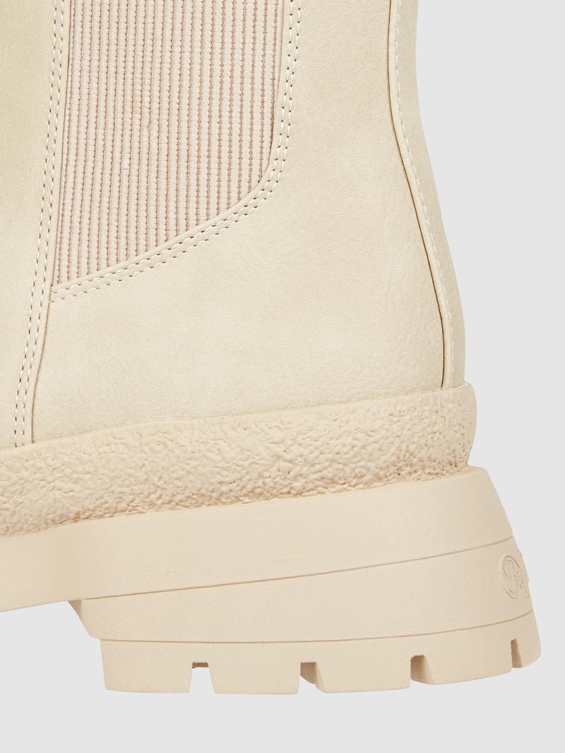 Boots in Leder-Optik Modell 'Sveja' in beige