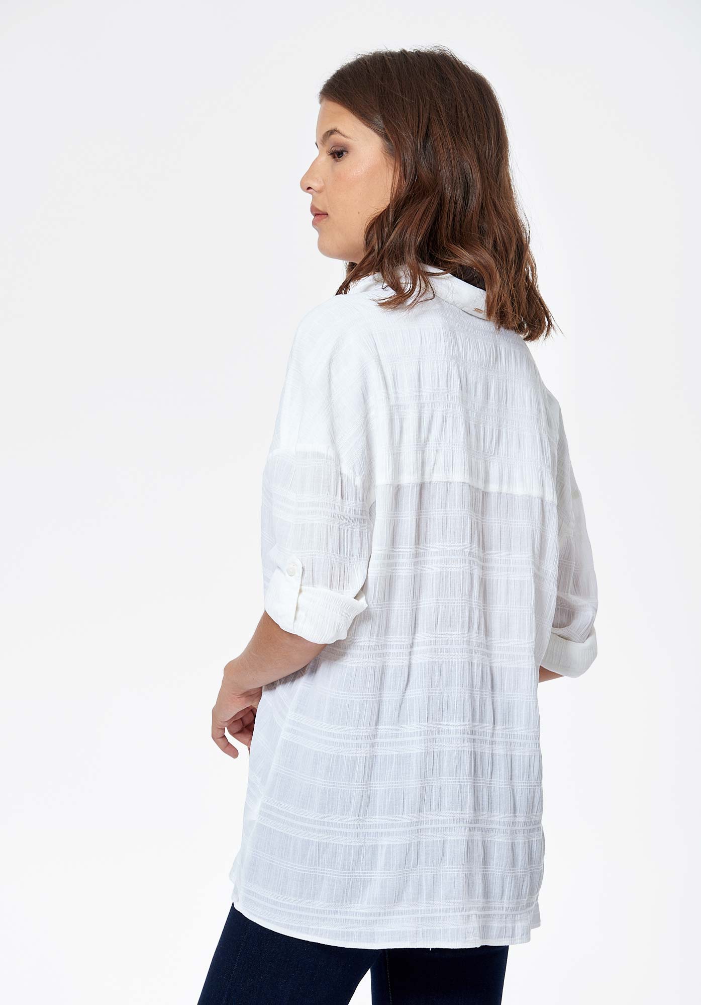 GLOW   Blouse blanche Femme en 100% coton