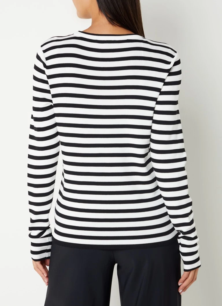 Pulover Luna din tricot fin cu dungi de la Studio Anneloes