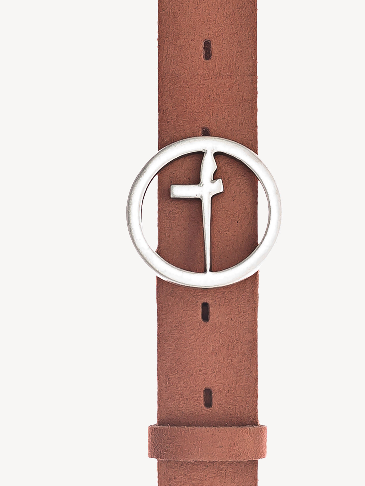 Ceinture en cuir - orange