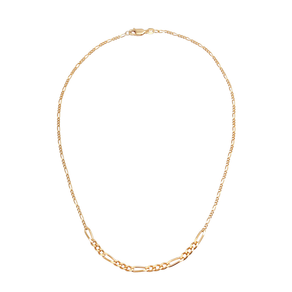 Elli PREMIUM Elli PREMIUM Collier Choker Chaîne Figaro Basic Trend Collier Femme - (925/1000)  collier