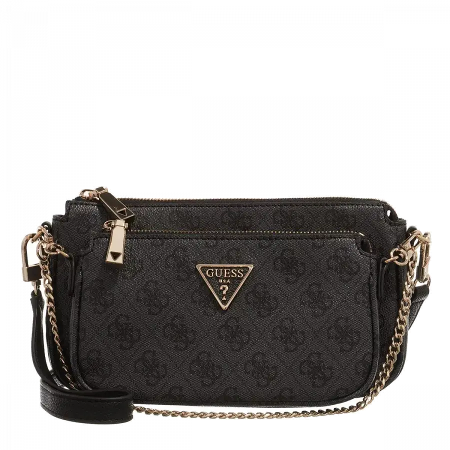 Guess - Guess Shoulder Bags Metallkette Dark Gray - grau