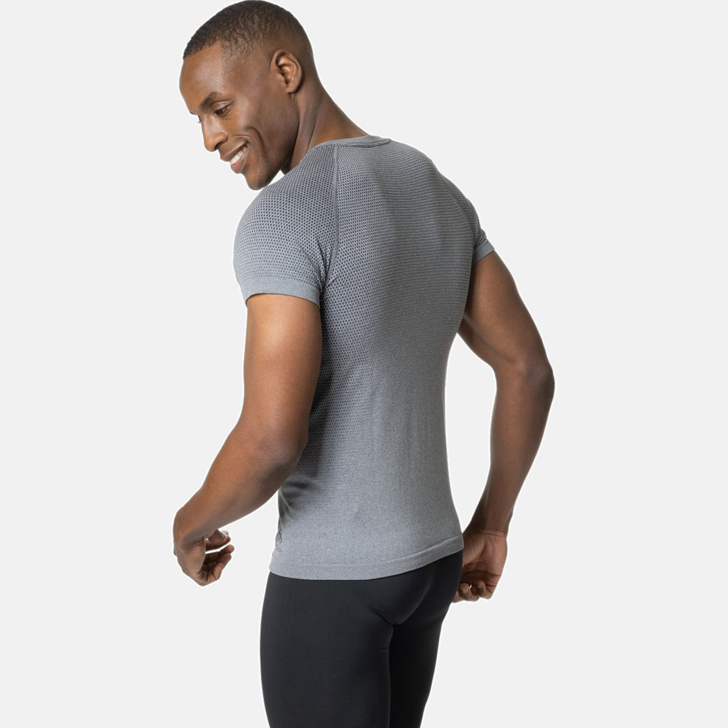 BL Top Crew Neck Shortsleeve Performance Light Eco Laufshirt Herren - Grau