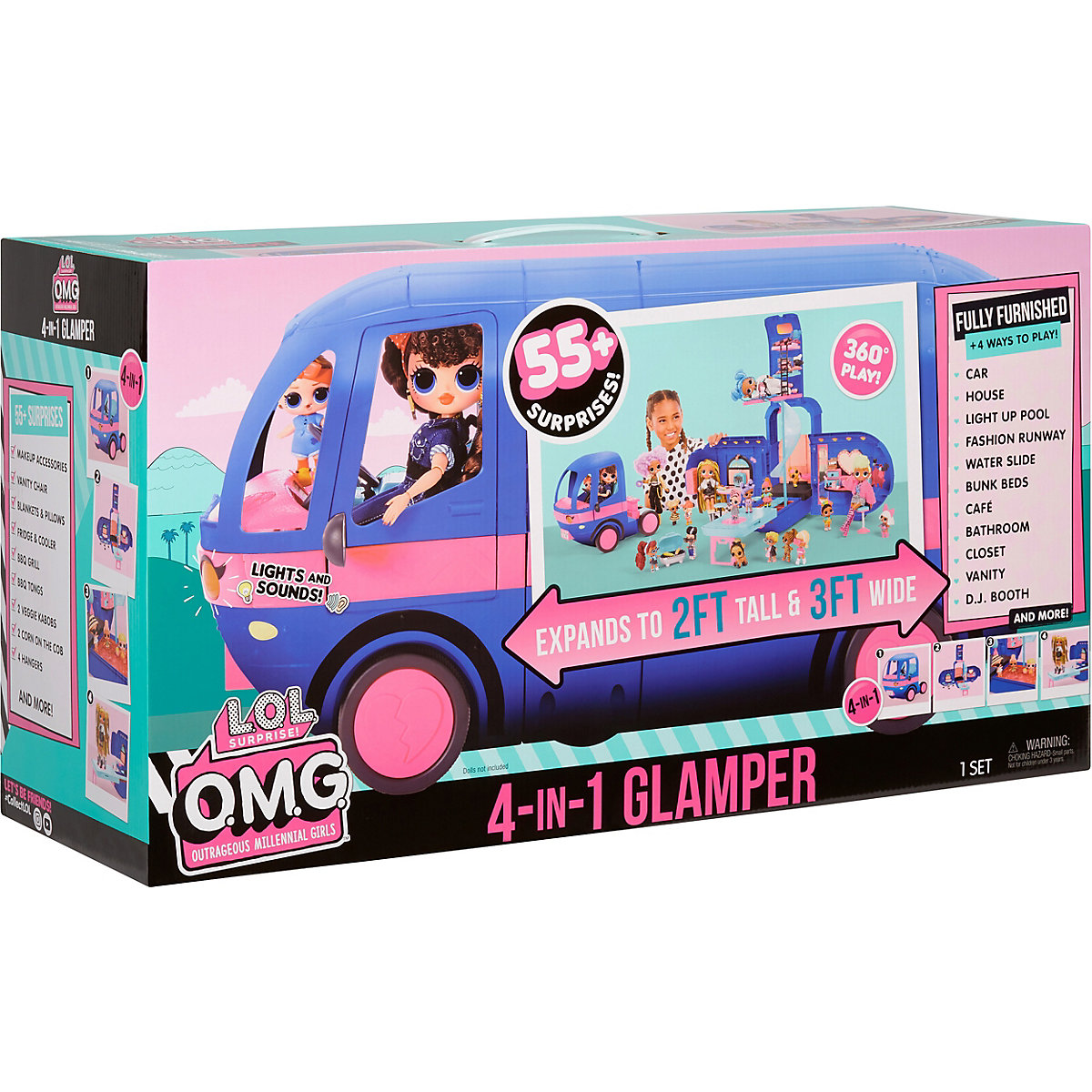 L.O.L. Surprise OMG 4-in-1 Glamper (Electric Blue)