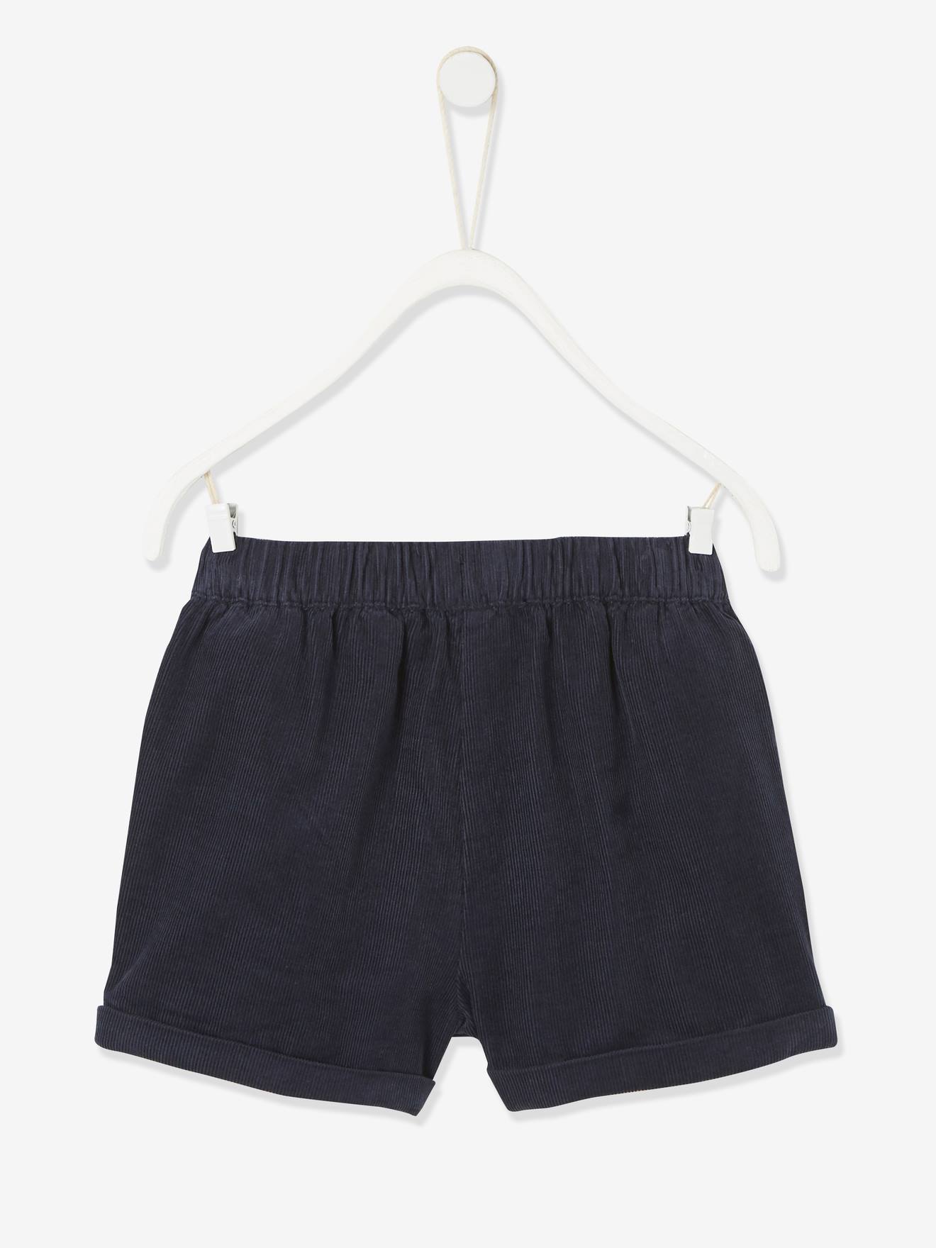 Vertbaudet Mädchen Baby Shorts, gefüttert - dunkelblau
