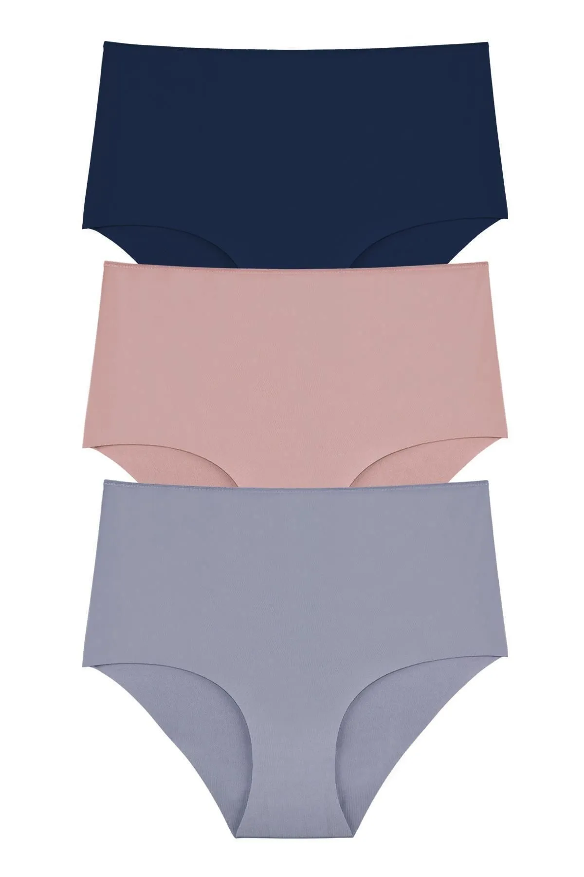 Sensu  Lasergeschnittene Höschen mit hoher Taille für Damen im 3er-Pack KTS2011