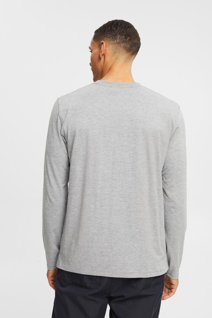 Jersey-Longsleeve mit kleinem Logoprint