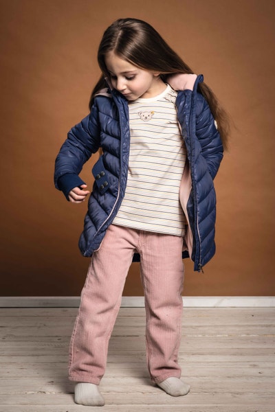 T-Shirt langarm, beige für Mädchen