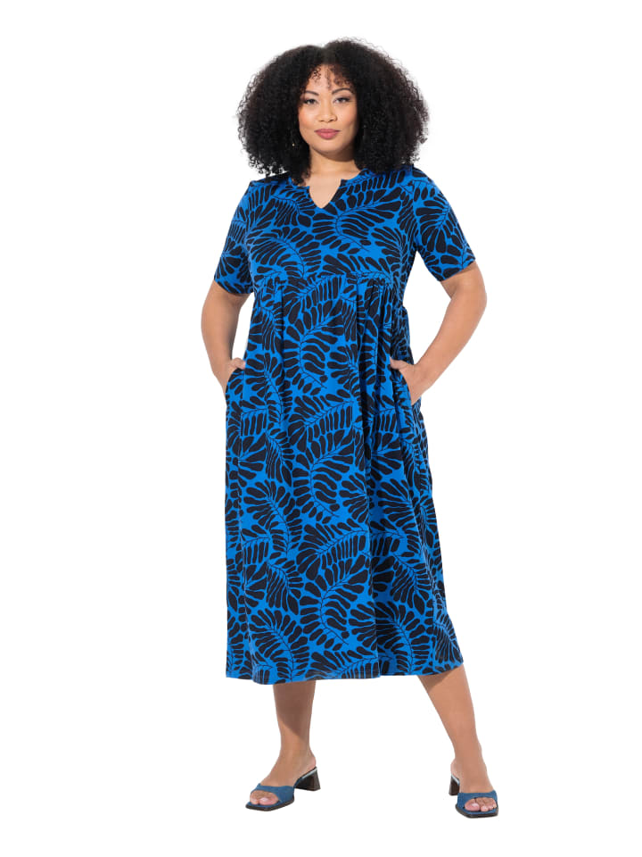 Ulla Popken Kleid in pfauenblau günstig kaufen