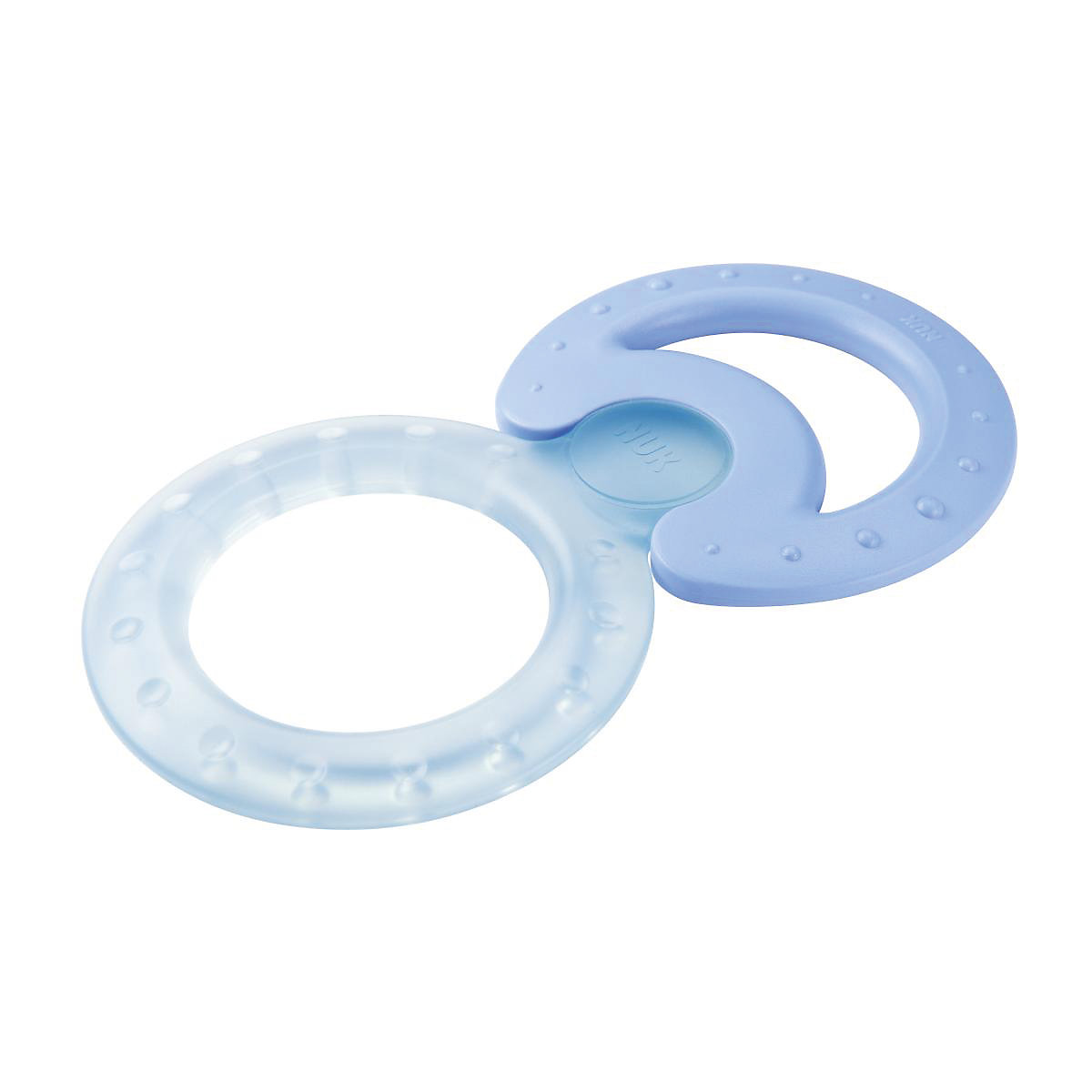 NUK Kühlbeißring-Set, 2-teilig, Classic und Cool, zur Massage und Kühlung, 1 Set