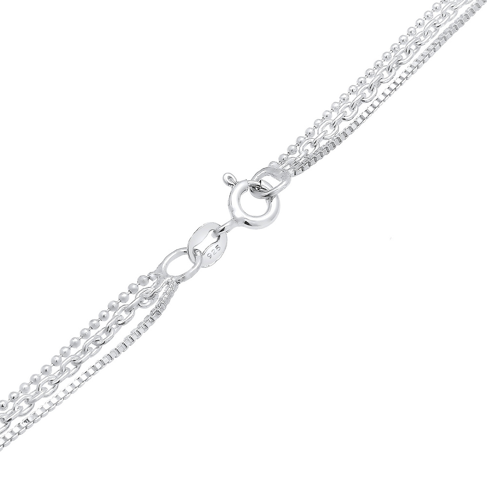 Elli Elli Collier Femmes Couches Look Basique Tendance Blogueur en Argent Sterling 925 collier