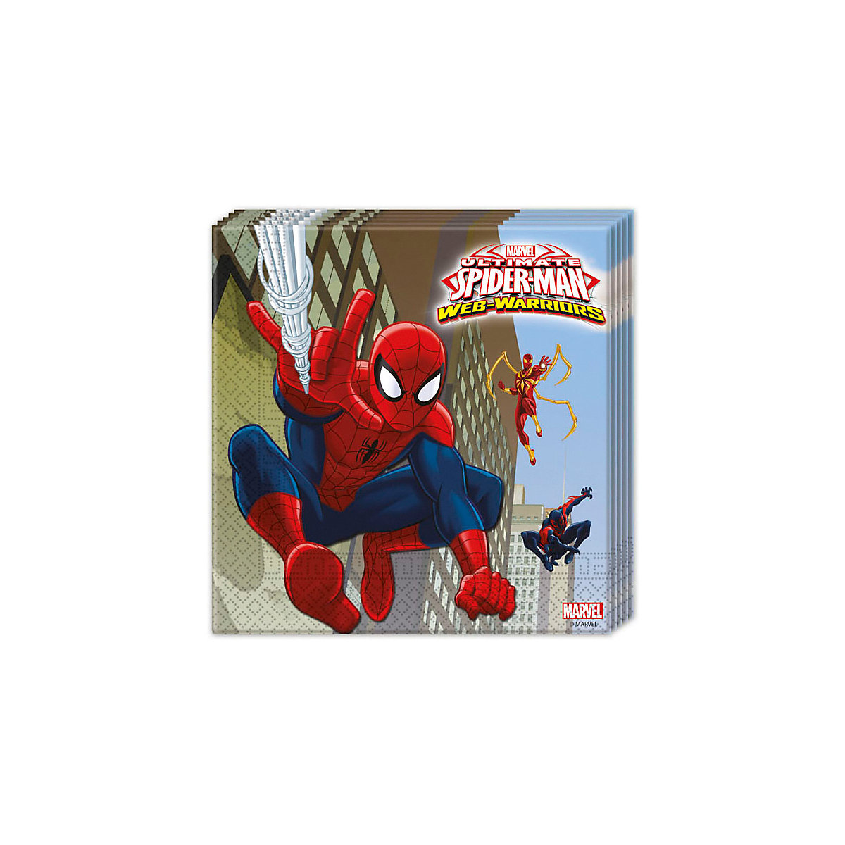 Servietten zweilagig Ultimate Spiderman Web Warriors 33 x 33 cm, 20 Stück