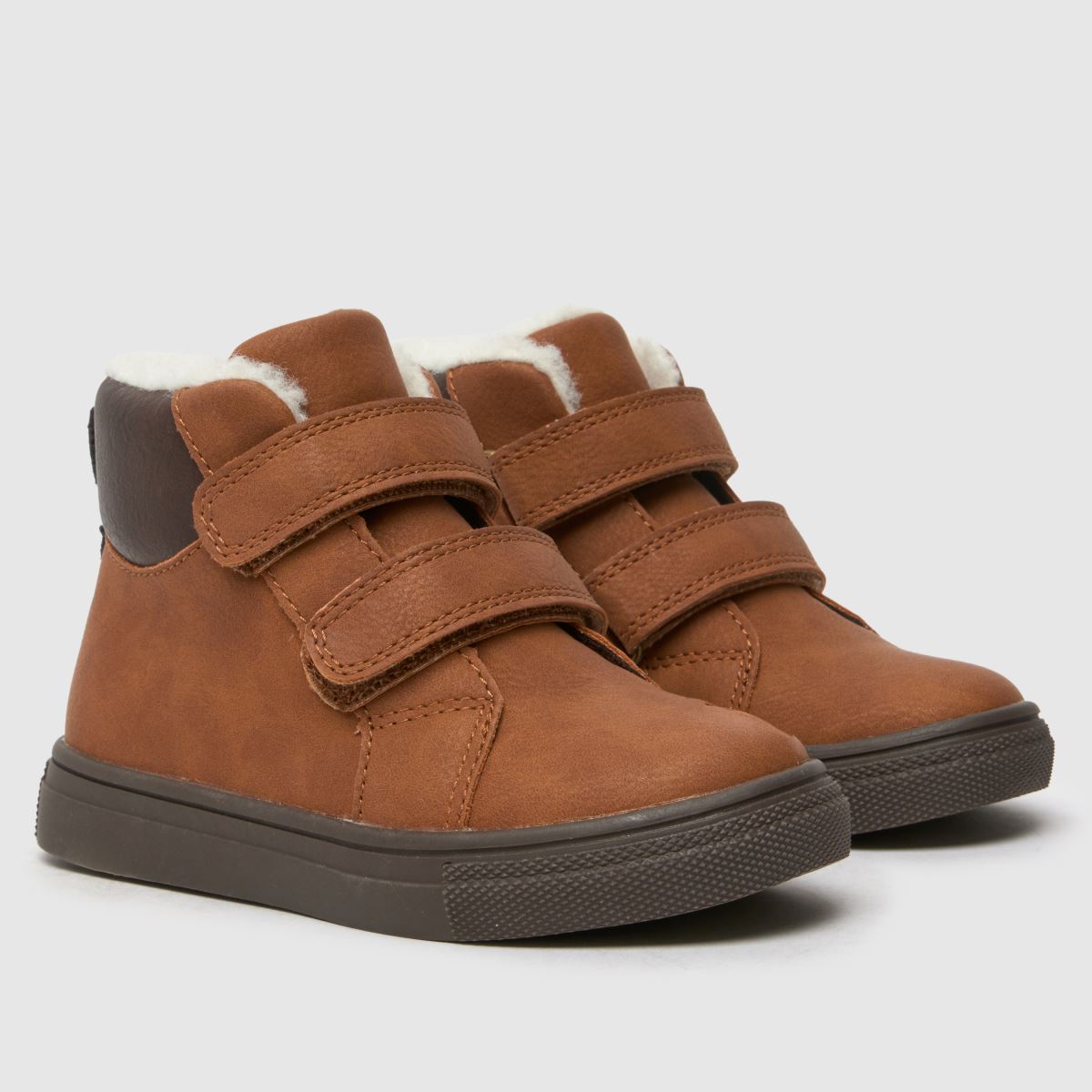 Schuh bruna Cooper pälsstövlar för pojkar, småbarn